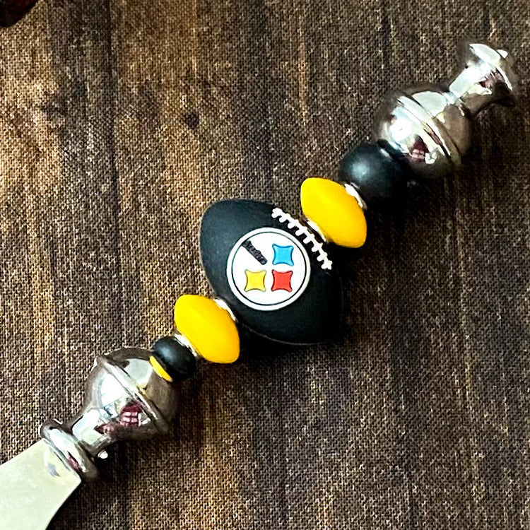 Pittsburgh Football Themed Bottle Opener | Handcrafted Game Day Bar Accessory Gift | Gift For Football Fans