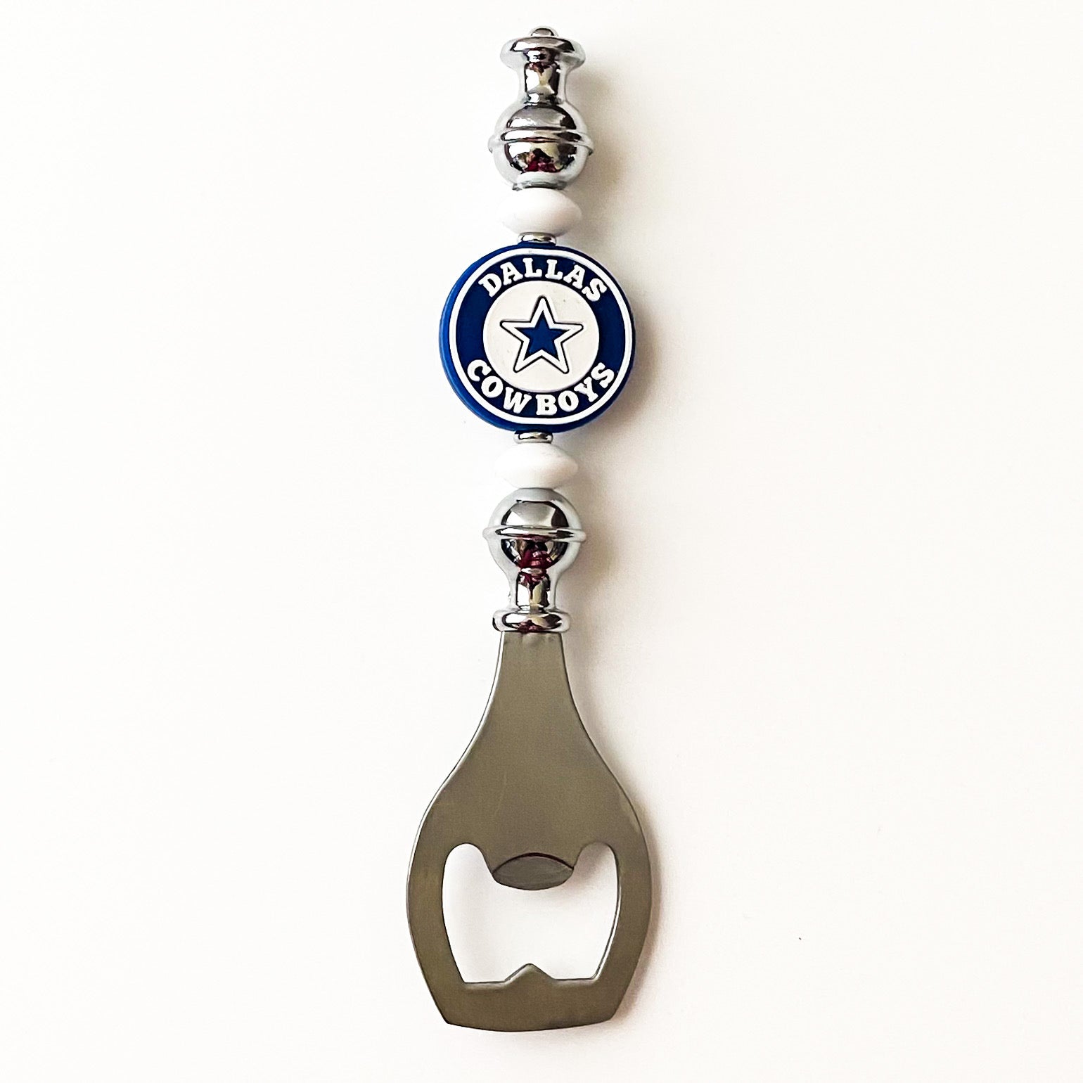 Dallas Football Themed Bottle Opener | Handcrafted Game Day Bar Accessory Gift | Gift For Football Fans