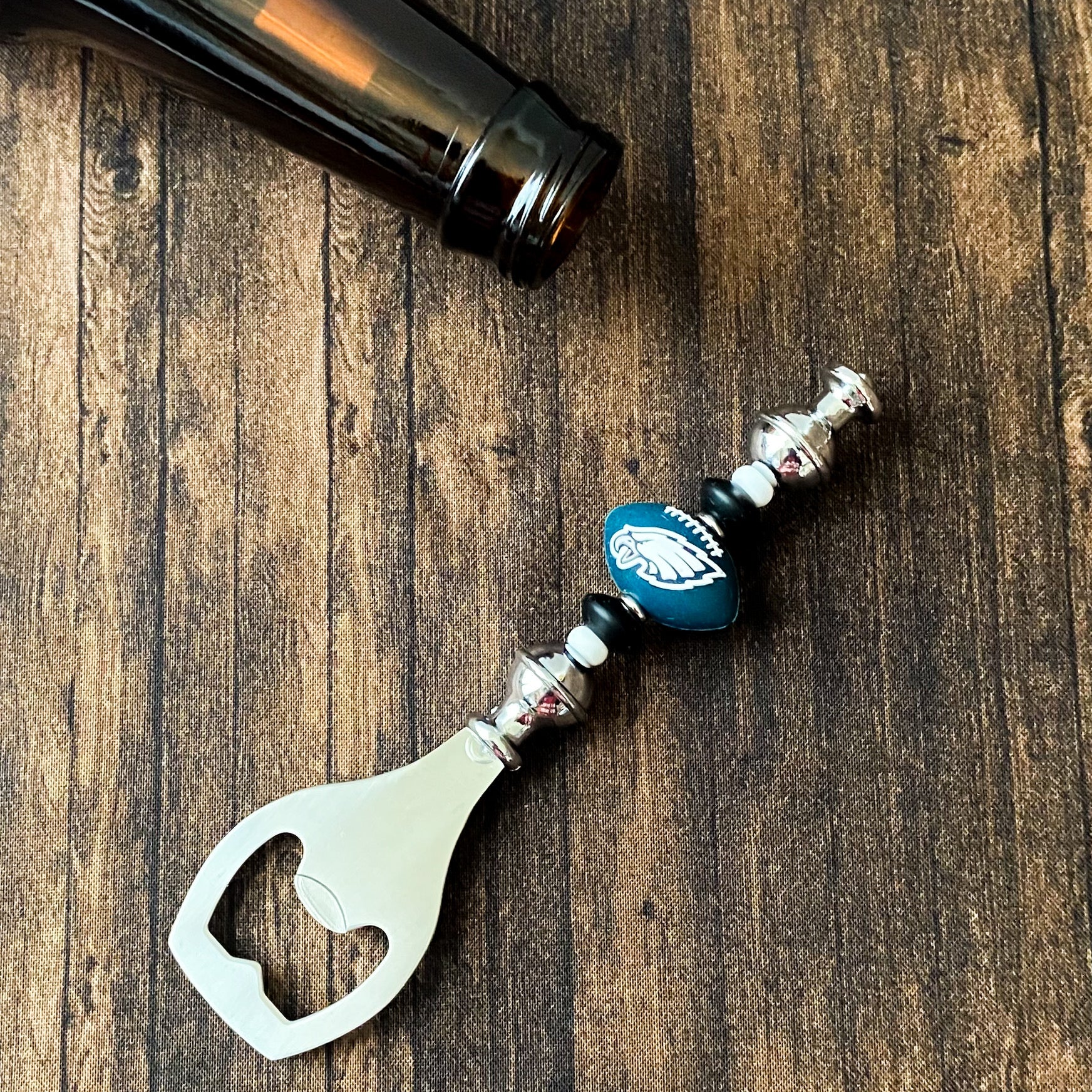 Philadelphia Football Themed Bottle Opener | Handmade Fan Gift And Game Day Bar Accessory