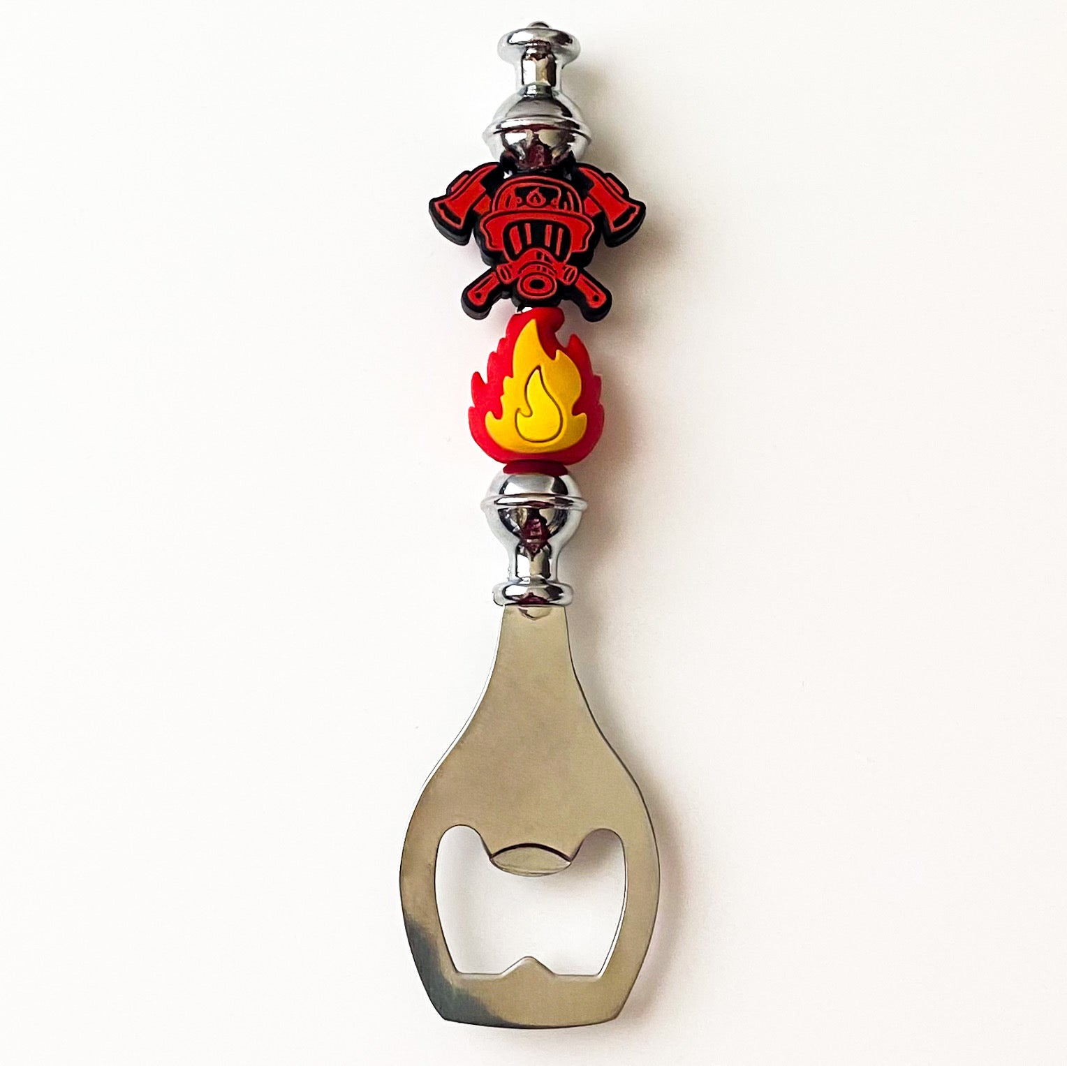 First Responder Firefighter Themed Bottle Opener | Handmade Gift For Firefighter | Unique Bar Accessory