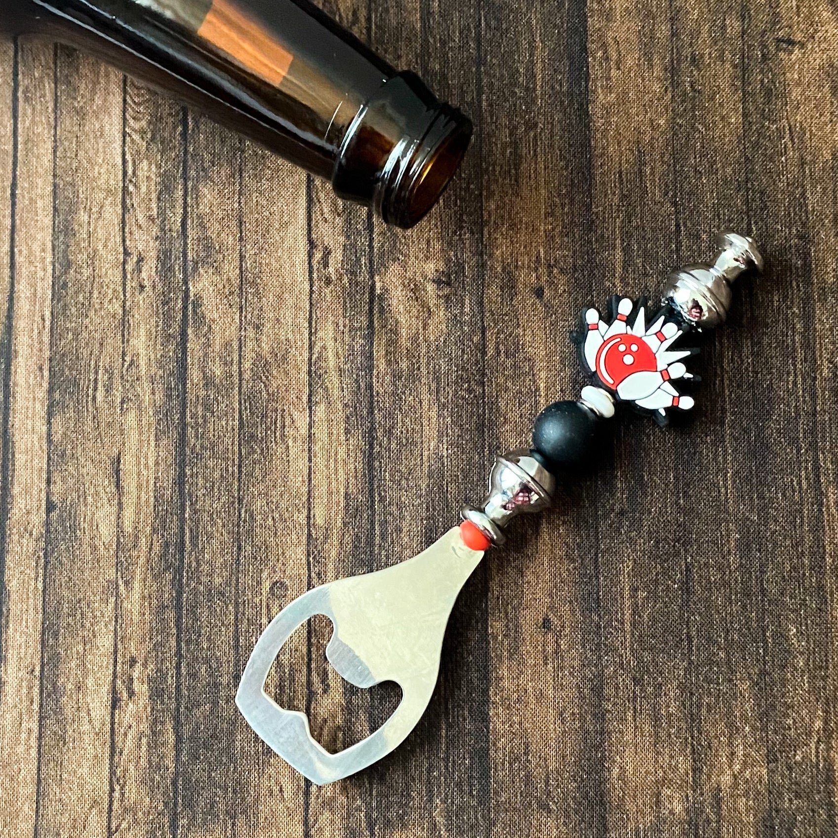 Handcrafted Bowling Themed Bottle Opener | Unique Gift For Bowling Lovers And League Game Day