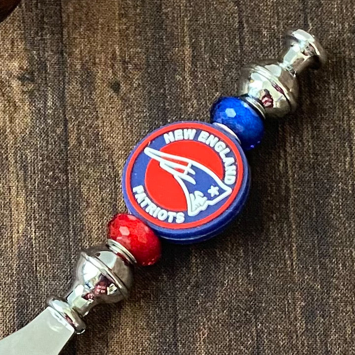 New England Football Themed Bottle Opener | Handcrafted Game Day Bar Accessory Gift | Gift For Football Fans