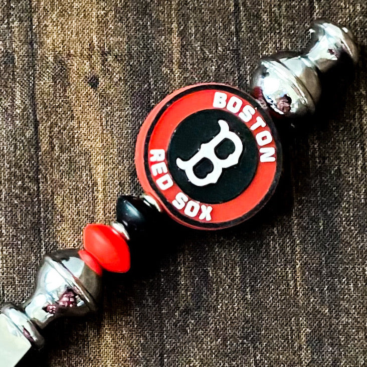 Boston Baseball Themed Bottle Opener | Handcrafted Game Day Bar Accessory Gift | Gift For Baseball Fans
