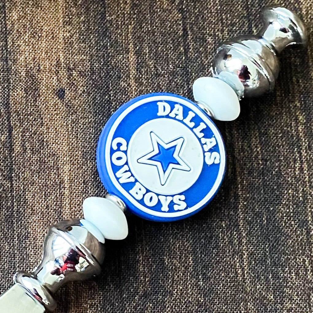 Dallas Football Themed Bottle Opener | Handcrafted Game Day Bar Accessory Gift | Gift For Football Fans
