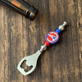 New England Football Themed Bottle Opener | Handcrafted Game Day Bar Accessory Gift | Gift For Football Fans