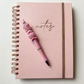Pink Glitter Star Beaded Pen | Handmade Statement Pen | Cute Office & Planner Gift