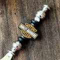 Handmade Biker Themed Beaded Bottle Opener | Handmade Biker Gift