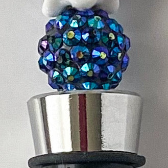 "It Is What It Is" Beaded Wine Stopper | Handcrafted Rhinestone Gift for Wine Lovers