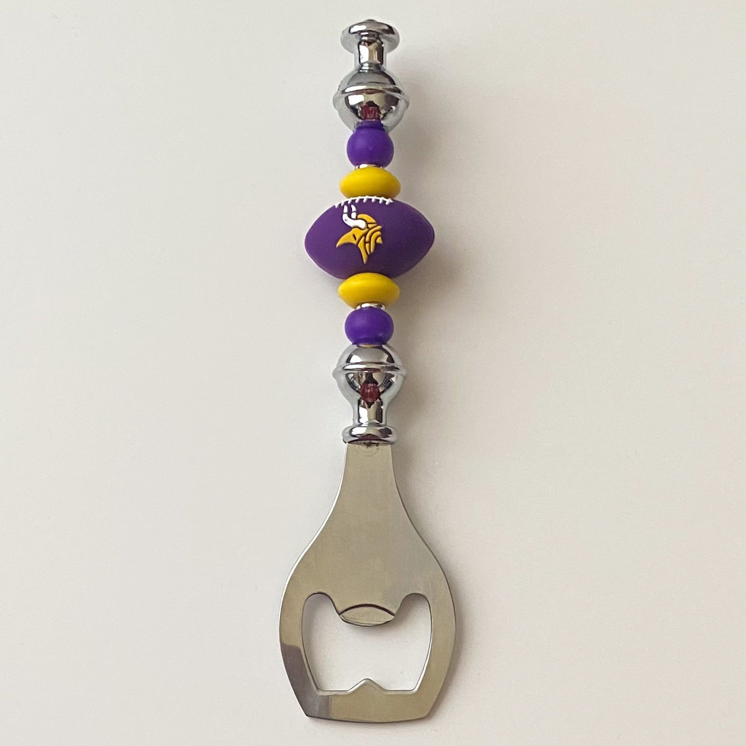 Minnesota Football Themed Bottle Opener | Handcrafted Game Day Bar Accessory Gift | Gift For Football Fans