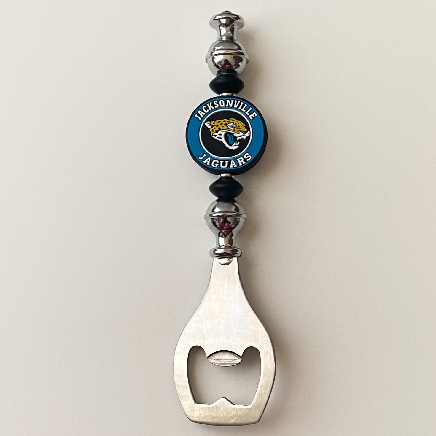 Jacksonville Football Themed Bottle Opener | Handcrafted Game Day Bar Accessory Gift | Gift For Football Fans