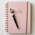 Whimsical Scenic Mouse With White Sugar Rhinestone Beaded Pen | Cute Handmade Gift | Novelty Stationery