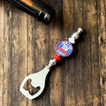 New York Football Themed Bottle Opener | Handcrafted Game Day Bar Accessory Gift | Gift For Football Fans