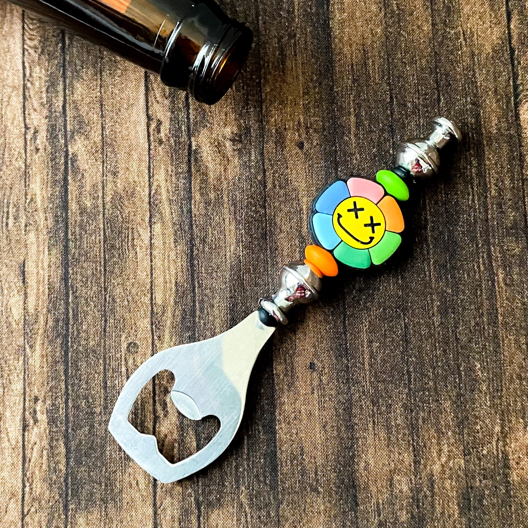 Flower Power Bottle Opener | Unique Handmade Bar Accessory
