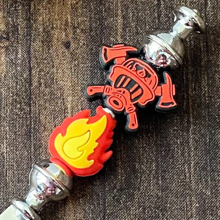 First Responder Firefighter Themed Bottle Opener | Handmade Gift For Firefighter | Unique Bar Accessory